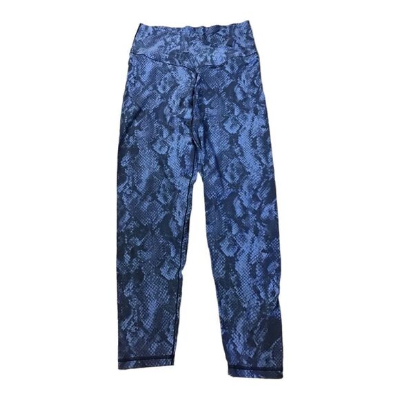 AEO Aerie Crossover Leggings Blue Snakeskin - Picture 4 of 6